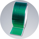 ETIKETT, QUADRATISCH MIT HILFSLINIEN (EF)